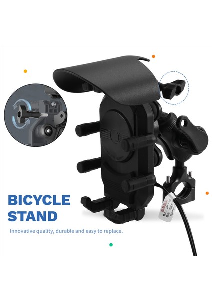 Motosiklet Gidonu Cep Telefon Tutucu Su Geçirmez Cep Aynaları Desteği Kablosuz Navigasyon Araba Şarjı Bisiklet Braketi (Yurt Dışından) indirimleri