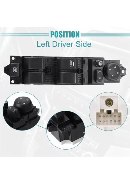 Mazda 3 M3 2.0l 2008-2009 Için Yeni BEK6-66-350 Elektrikli Cam Ana Anahtarı Kontrol Düğmesi BEK666350 12+14 Pin (Yurt Dışından) indirimleri