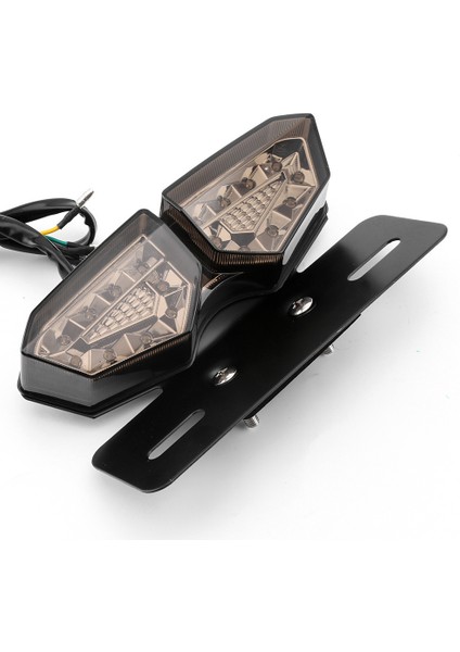 Motosiklet Arka Lambası Duman LED Motosiklet Fren Kuyruk Dönüş Sinyali Plaka Entegre Işık (Yurt Dışından) fiyatları