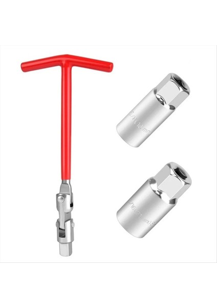 Araba Motosiklet Tamir Aracı Araba Araç Kiti Buji Temizleme Aracı Lokma Anahtar 16MM/18MM / 21MMT-KOLU Anahtarı (Yurt Dışından)