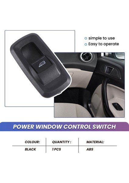 Ford Fiesta Vı 1.25 1.4 1.6 2008-2013 Araç Aksesuarları Için Elektrikli Cam Kontrol Anahtarı 8A6T14529AA 8A6T-14529-AA (Yurt Dışından) indirimleri