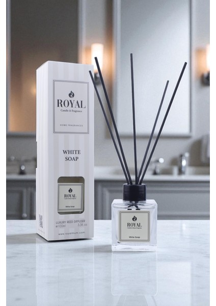 Beyaz Sabun - White Soap - 100 ml Çubuklu Oda Ve Ortam Kokusu