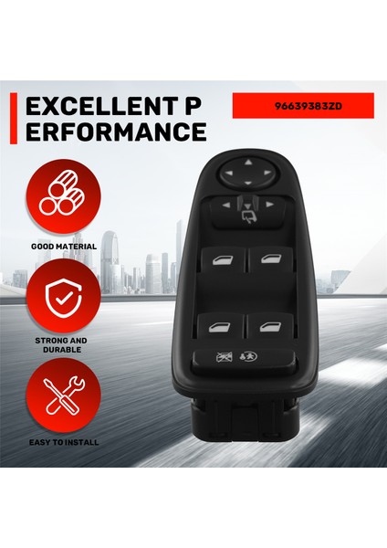 6554YH Car Master Elektrikli Cam Kontrol Anahtarı Citroen C4 I Grand Picasso 2007-2014 6554.YH 96639383ZD (Yurt Dışından) indirimleri