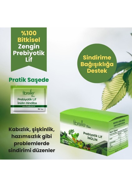 Prebiyotik Lif Inülin Hindibağ 2 gr Saşe 30'lu Kutu indirimleri