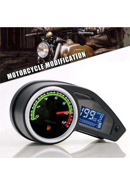 LCD Motosiklet Kilometre Sayacı Yerine Rps Şahin Dijital Kilometre Evrensel Göstergeleri (Yurt Dışından) fiyatları