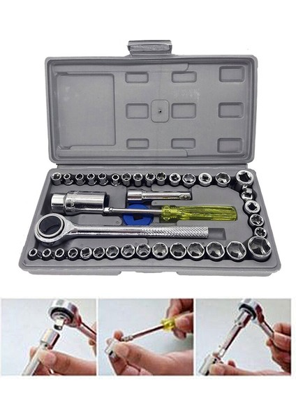 40 Adet Anahtarı Soket Seti Için Uygundur Manuel Sökme ve Montaj Otomobil ve Motosiklet Araçları (Yurt Dışından) indirimleri