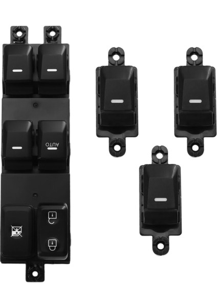 Kia Morning Pıcanto Araba Parçaları 93570-1Y200 93575-1Y000 Için 1 Takım Yeni Elektrikli Cam Kontrol Anahtarı Düğmesi Kaldırma Regülatörü (Yurt Dışından)