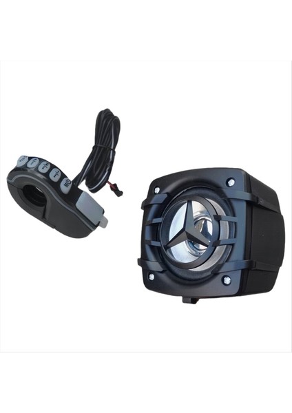 Yeni Geniş Basınç 12-96V Motosiklet Gidonu Bluetooth Ses Elektrikli Araba Modifiye Subwoofer Araba Hoparlörü Siyah (Yurt Dışından)