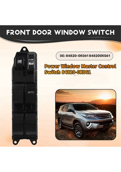 Toyota Rav4 Hilux Pickup 2.5 2005-2015 Için Yeni Elektrikli Cam Ana Kontrol Anahtarı 84820-0K061 Cam Regülatörü Düğmesi (Yurt Dışından) fiyatları