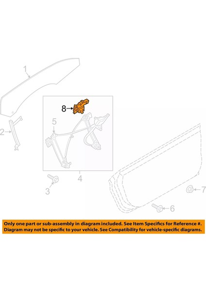 FR3Z9923395B Ford Mustang 2015-2020 Için Sol Ön Cam Kaldırma Motoru (Yurt Dışından) modelleri