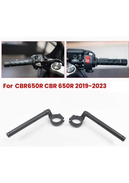 Honda CBR650R Cbr 650R 2019-2023 Için Siyah Sağ Gidon Klipsli Çatal Borulu Motosiklet Gidonu (Yurt Dışından)