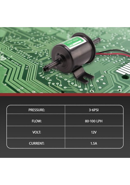 Evrensel 12 V Ağır Elektrikli Yakıt Pompası Metal Katı Benzinli Inline Yakıt Pompası Benzinli Transfer Pompası 12 Volt HEP-02A (Yurt Dışından) modelleri