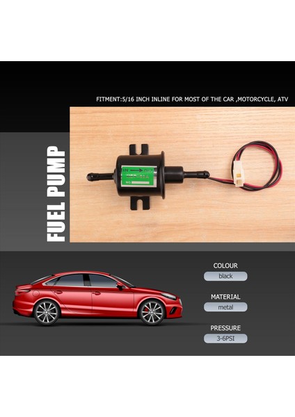 Evrensel 12 V Ağır Elektrikli Yakıt Pompası Metal Katı Benzinli Inline Yakıt Pompası Benzinli Transfer Pompası 12 Volt HEP-02A (Yurt Dışından) fırsatları