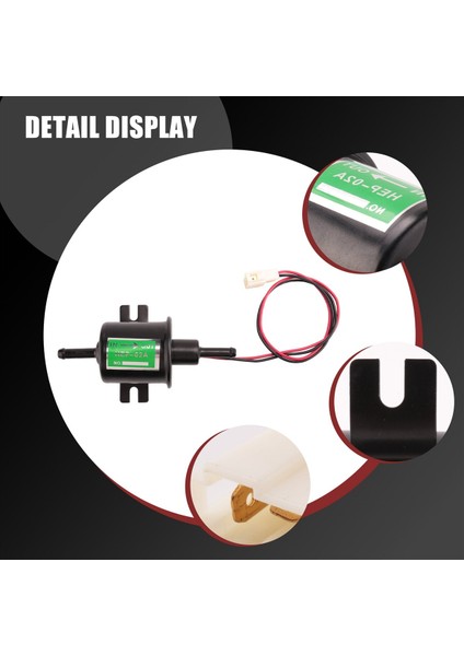 Evrensel 12 V Ağır Elektrikli Yakıt Pompası Metal Katı Benzinli Inline Yakıt Pompası Benzinli Transfer Pompası 12 Volt HEP-02A (Yurt Dışından) indirimleri