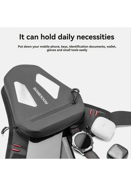 Rockbros Su Geçirmez Motosiklet Bisiklet Bacak Çantası Yansıtıcı Crossbody Bel Paketi Açık Paket Çanta Ayarlanabilir Moto Ekipmanları (Yurt Dışından) modelleri