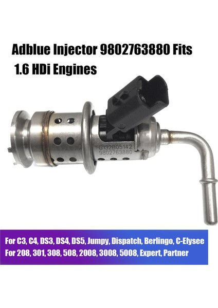Citroen C3 C4 Ds3 Ds4 Ds5 Berlingo Peugeot 208 301 308 508 2008 3008 Için Araç Üre Yakıt Enjektör Meme Vanası 9802763880 (Yurt Dışından) fırsatları