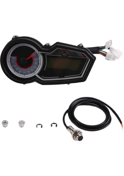Piaggio Robinson 125 Için Motosiklet LCD Dijital Metre Hız Göstergesi Kilometre Sayacı Takometre Ölçer (Yurt Dışından)