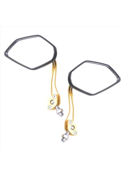 2 Adet / Takım Evrensel Motosiklet Dikiz Aynaları Motosiklet 360 Derece Rotasyon Motosiklet Motosiklet Scooter Yan Aynalar 8 / 10MM Siyah + Altın (Yurt Dışından) fiyatları