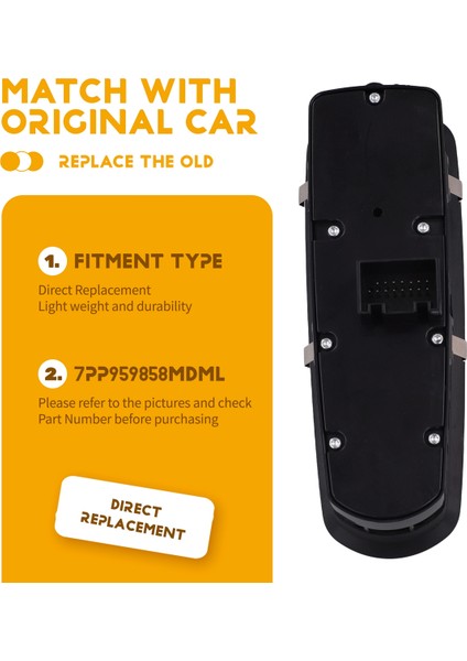 Porsche Panamera Cayenne Lhd Için Elektrikli Cam Kaldırma Anahtarı Cam Kontrol Anahtarı Düğmesi 7PP959858MDML (Yurt Dışından) indirimleri