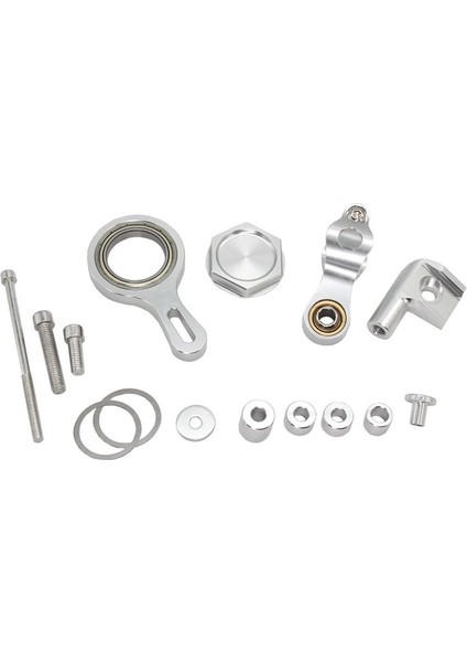 Motosiklet Direksiyon Sabitleyici Damperi Montaj Desteği Braketi Seti Yamaha Yzf R1 2002-2017 Yzf R6 2006-2020, Gümüş (Yurt Dışından)