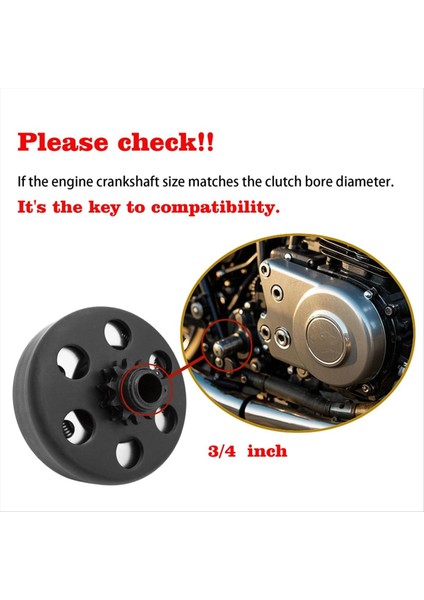Santrifüj Debriyaj 3/4 Inç Çap 12 Diş 35 Zincir Çoğu 2-6. 5 Hp Küçük Motor Parçaları, Mini Bisiklet, Go Kart (Yurt Dışından) fırsatları