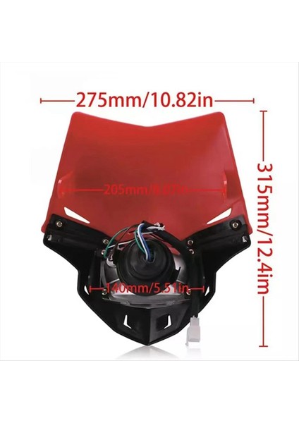 Kir Bisiklet Motosiklet Far Hood Far Takımı Ktm Exc Sx Sxf Exc Mx Smr Kırmızı (Yurt Dışından) indirimleri