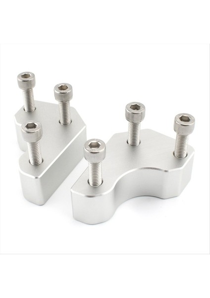 Motosiklet Gidonu Yükseltme Pad Gidon Yükseltici Kawasaki GTR1400 2008-2022 Yüksekliği Artan Ped Gümüş (Yurt Dışından)