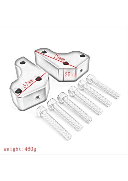 Motosiklet Gidonu Yükseltme Pad Gidon Yükseltici Kawasaki GTR1400 2008-2022 Yüksekliği Artan Ped Gümüş (Yurt Dışından) indirimleri