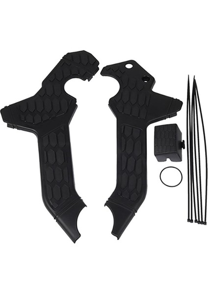 Motosiklet Çerçeve Koruma Yan Koruma Kapağı Fairing Koruyucu Panel Aksesuarları Honda CRF300L Crf 300L(SIYAH) (Yurt Dışından)