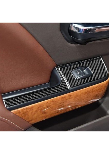 Chevy Silverado Gmc Sirrra 1500 14-18 Lhd Cam Kaldırma Anahtarı Paneli Kapağı Döşeme Iç Aksesuarları Için Karbon Fiber, A (Yurt Dışından) indirimleri