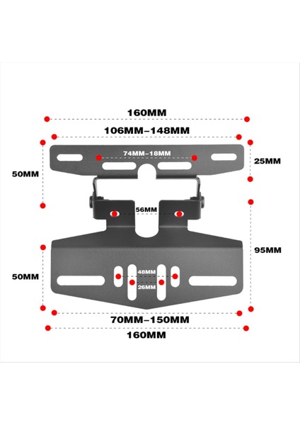 Elektrikli Araç Plaka Braketi Çok Fonksiyonlu Ayar 2mm Mavericks Nxt Modifikasyon Aksesuarları (Yurt Dışından) modelleri