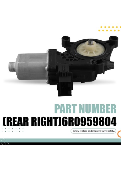 Vw Polo 2011-2018 Araç Cam Kaldırma Motoru Cam Kaldırma Motoru 6R0959804 Arka Sağ (Yurt Dışından) indirimleri