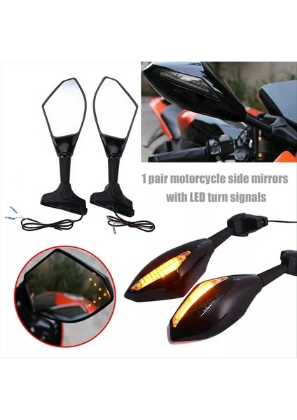 Motosiklet Yan Ayna Direksiyon Gösterge Işığı Vidalı Pozisyon 2.2 Cm-6.5 cm Motosiklet Modifiye Ayna (Yurt Dışından) indirimleri