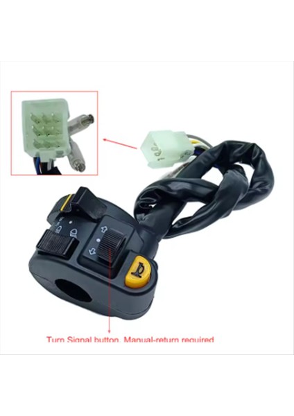 Motosiklet 22MM Gidon Anahtarı Boynuz Ön Far Sis Lambası Dönüş Sinyali Atv Scooter Üç Tekerlekli Bisiklet Evrensel Anahtarları 12V (Yurt Dışından) fiyatları