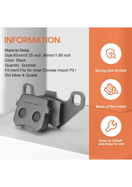 2 Adet Motercycle Fren Balataları Ayakkabı Quad Atv Pit Dirt Bike (Yurt Dışından) indirimleri