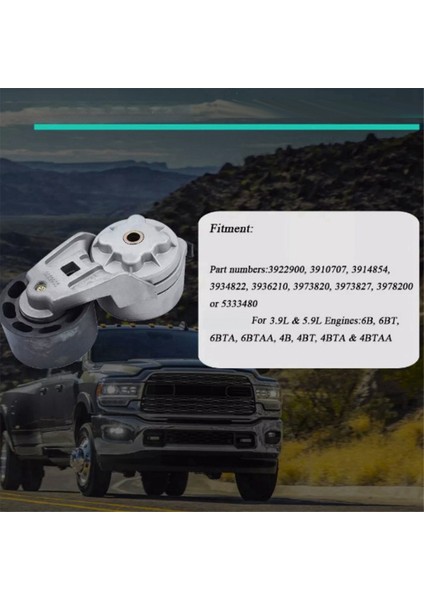 Cummins NT855 4bt 6bt 4bta 6bta 3.9l 5.9l Motor Parçaları Için Yeni Kayış Gergisi 3922900 5333477 (Yurt Dışından) modelleri