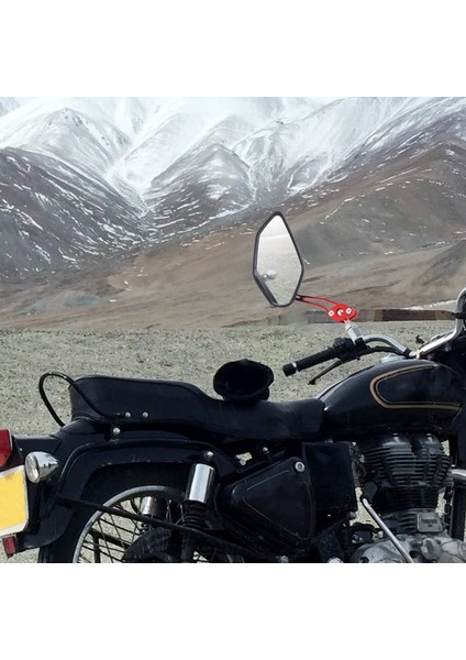 2 Adet / Takım Evrensel Motosiklet Dikiz Aynaları Motosiklet 360 Derece Rotasyon Motosiklet Motosiklet Scooter Yan Aynalar 8 / 10MM Siyah + Kırmızı (Yurt Dışından) fiyatları