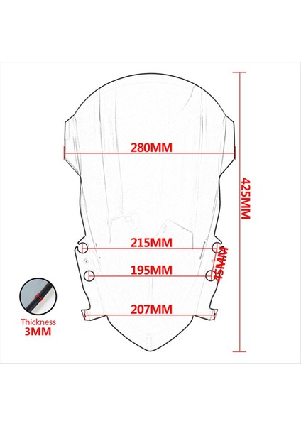 Ön Cam Rüzgar Deflector Bölme Motosiklet Ekranı Cam Fairing Triumph Daytona 660 2024 2025 Için Motosiklet Parçası (Yurt Dışından) indirimleri