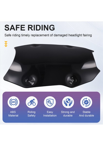 Motosiklet Spor Cam Yamaha Tracer 9 Gt 9gt Gt + Y-Amt Tracer9 (2025+) Ön Cam Rüzgar Deflektörü Siyah (Yurt Dışından) fırsatları