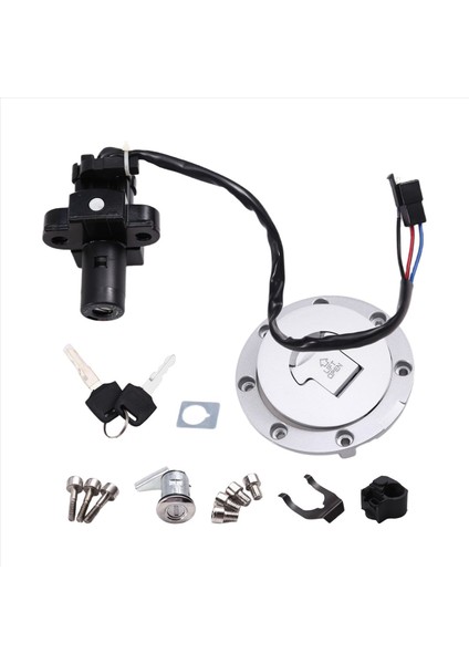 Motosiklet Yakıt Kapağı Kontak Anahtarı Koltuk Anahtarlı Kilit Honda CB250 Hornet FMX650 Fmx 650 2005-2006 (Yurt Dışından) modelleri