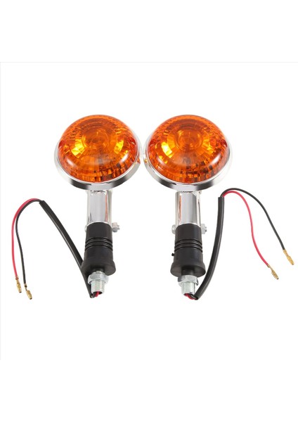 Motosiklet Amber Yuvarlak Dönüş Sinyalleri Işıklar Flaşör Gösterge Lens Yamaha Road Star Virago V Yıldız 85-99 2 Paket (Yurt Dışından)