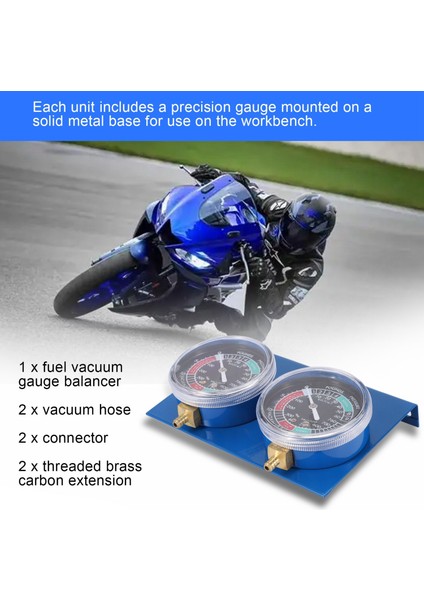2 Adet Motosiklet Karbüratör Synchronizer Vakum Göstergeleri Aracı Carb Vakum Ölçer Dengeleyici Yamaha / Honda / Suzuki (Yurt Dışından) modelleri