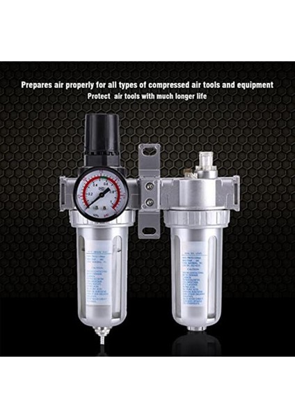 Hava Basıncı Regülatörü, Hava Kompresörü Filtre Regülatörü, SFC300 3/8 Nem Tuzağı Temizleme Ayırıcısı (Yurt Dışından) fırsatları