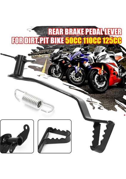 Evrensel Motosiklet Arka Hidrolik Fren Kolu Pedalı ve Bahar Motosiklet Ayak Istirahat Pit Dirt Bike Için 50CC 110CC 125CC (Yurt Dışından) fiyatları
