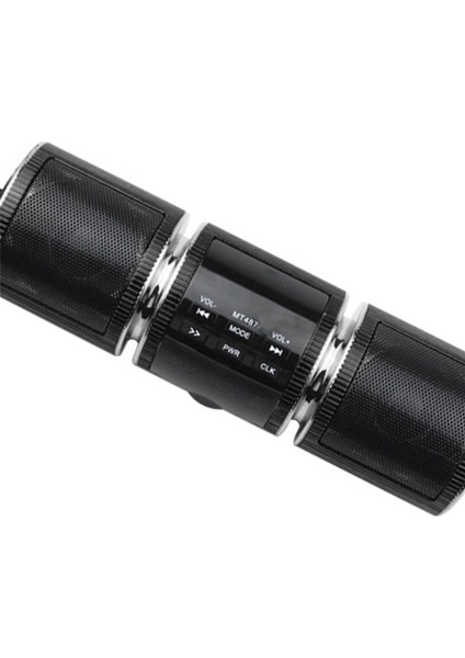 Yeni Motosiklet Araba Bluetooth Mp3 Ses Güçlendirme Ses Su Geçirmez Hoparlör Çok Fonksiyonlu Ekran Çift Hoparlörler Gümüş (Yurt Dışından) fiyatları