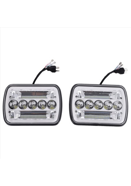 1 Çift 240 W 5x7 Inç 7x6 Inç LED Far Hi-Lo Işın Halo Drl Için Jeep Cherokee Wrangler Xj Yj (Yurt Dışından) fırsatları