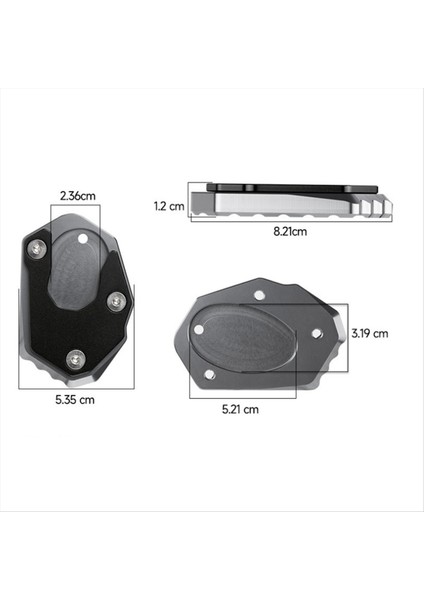 Motosiklet Kickstand Pedalı Yan Standı Ayak Desteği Uzatma Ped Kawasaki Z900RS Z1000 Z1000R (Yurt Dışından) fiyatları