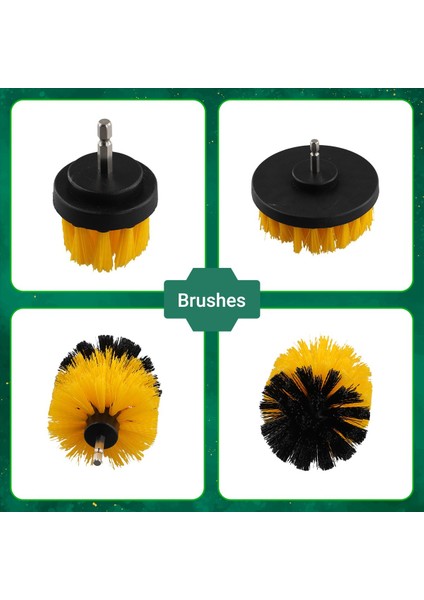 Matkap Fırçası Temizleyici Ovma Fırçaları Banyo Yüzeyi Grout Karo Küvet Mutfak Otomobil Bakım Temizleme Araçları (Yurt Dışından) fırsatları