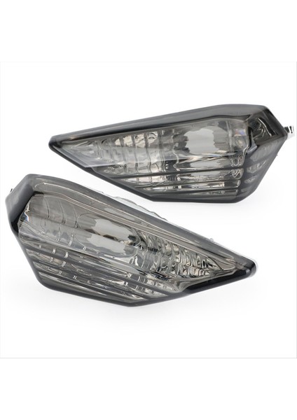 Motosiklet Dönüş Işık Kapak Dönüş Sinyali Işık Kapak Kawasaki Z 125 250 300 650 900 VERSYS-X300 2017-2023 Dumanlı Siyah (Yurt Dışından)