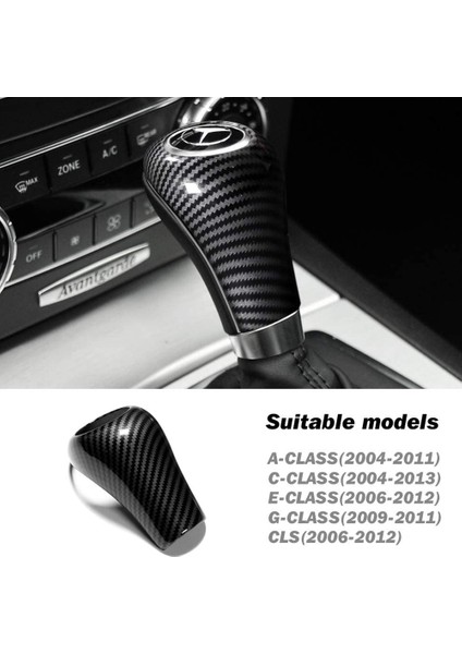 Mercedes-Benz W204 W212 A C E G Gls Sınıfı (Islak Mendiller Getir) Karbon Fiber Dişli Vites Düğmesi Kapağı (Yurt Dışından) fırsatları